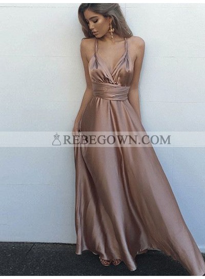 2022 New Arrival A Line Sweetheart Lace Up Back Criss Cross Elastic Satin Prom Dresses