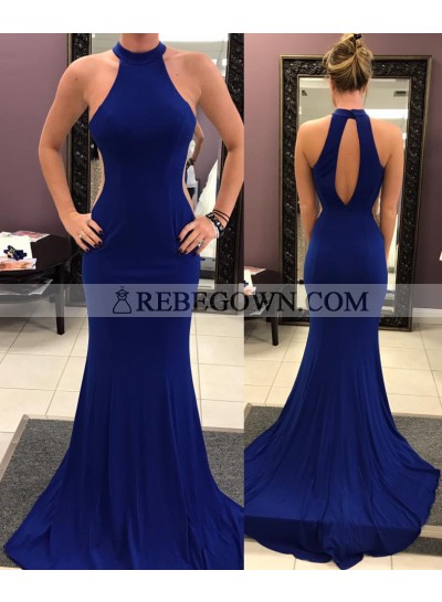 Alluring Mermaid Royal Blue Prom Dresses