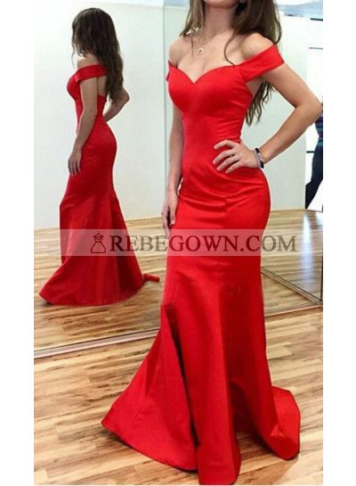 2022 Sexy Red Mermaid  Sweetheart 2022 Cheap Prom Dresses