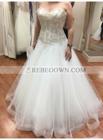 2023 Sweetheart Beaded A-line Wedding Dresses