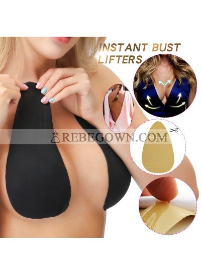 Black Invisible Breast Tape Bra