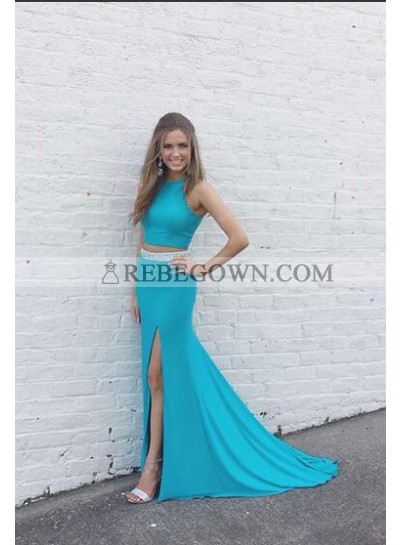 2023 New Arrival Sheath Two Pieces Prom Dresses