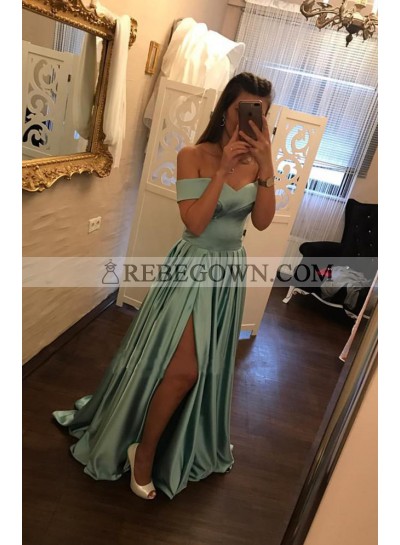 Cheap A-Line Off The Shoulder 2023 Sweetheart Prom Dresses