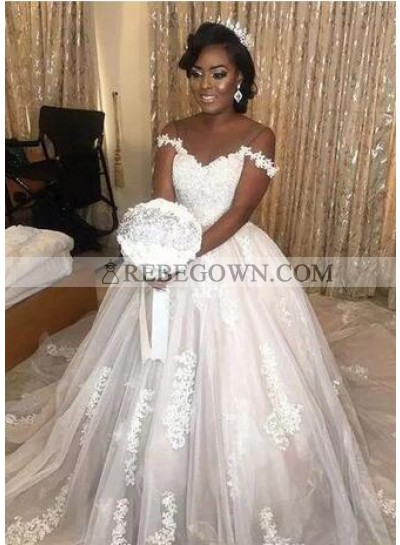 Sweetheart 2023 Tulle With Appliques Ball Gown Wedding Dresses