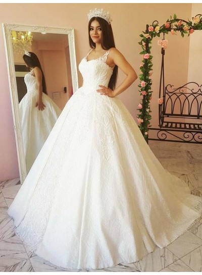 2024 Wedding Dresses Newly Sweetheart Lace Princess Ball Gown Bridal Gowns