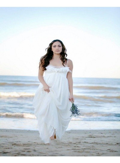 2024 Wedding Dresses Princess A-Line Lace Spaghetti Straps Plus Size Beach Bridal Gowns