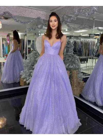 2024 Prom Dresses A Line Criss Cross Sweetheart Lilac Long