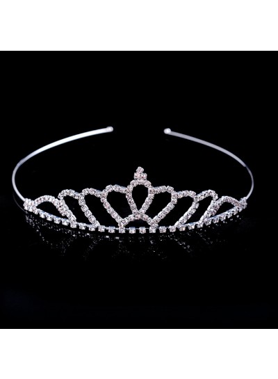 Lovely Girl's Shiny Princess Crown First Holy Communion Crown Girl's Headwear