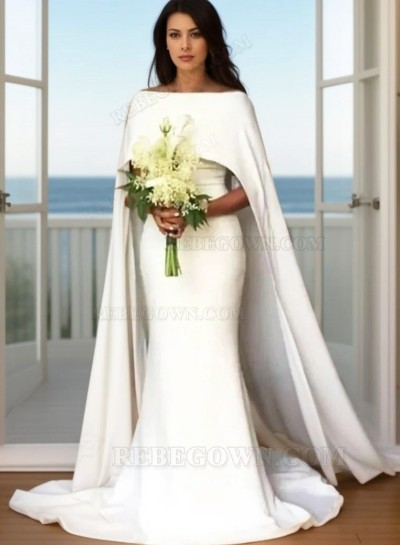 2025 Wedding Dresses Glorious Mermaid Bridal Gowns With Capes 