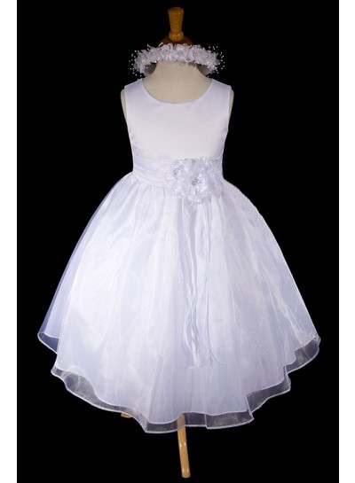 2023 Cute Sleeveless Scoop Neck Best Selling A-Line First Holy Communion Dresses / Flower Girl Gowns