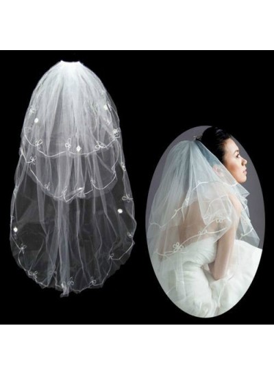 2024 Wedding Veil Nice Elbow With Embroidery