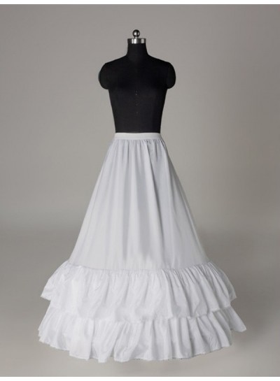2024 Wedding Petticoats Nice Nylon A-Line 1 Tier Floor Length Slip Style/Wedding