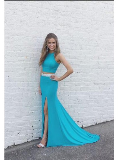 2022 New Arrival Sheath Two Pieces Prom Dresses