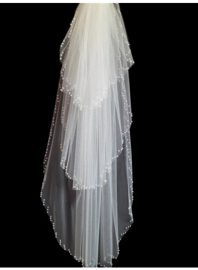 2023 Wedding Veil Quite Simple With Beading