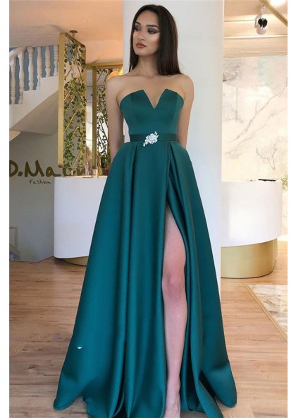 lidee soiree halter gown teal
